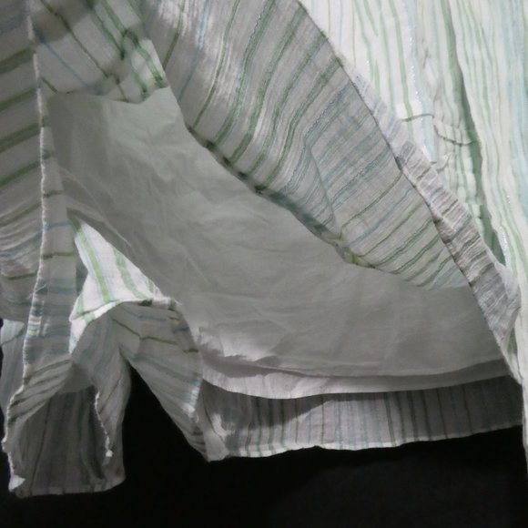 JESIRE size 36, 160/68A, striped lined skirt, side zip and tie - Picture 9 of 16